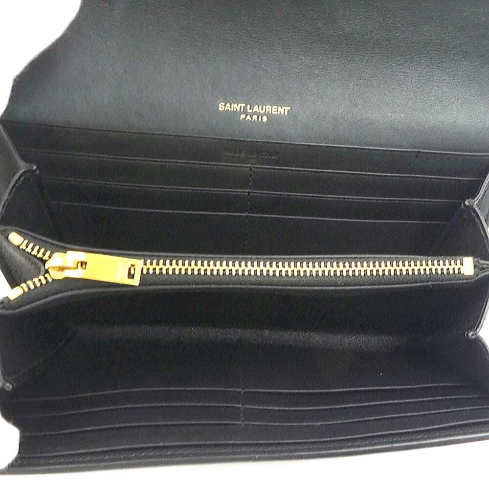 Auth Saint Laurent Long Wallet Black #302896S34B - Picture 6 of 16